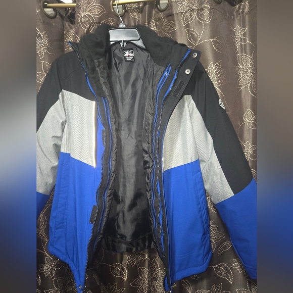 EUC 2 in1 Zeroposur Blue & Gray Colorblock Boys Jacket - Picture 4 of 6